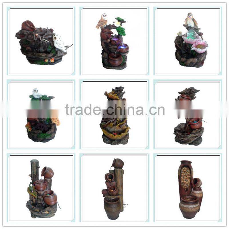 Unique resin fountains waterfall for home