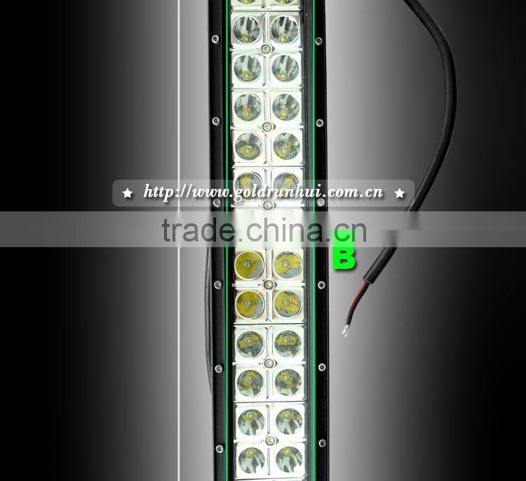 GoldRunhui RH-L0456 New Arrival 120W 10-30V 22inch JEEP Truck Tractor Boat Offroad Curving LED Light Bar Work Light Spot Flood C