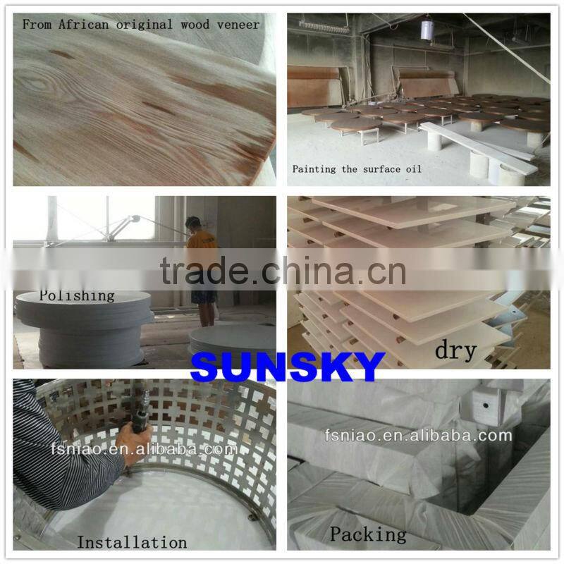 modern panel roating coffee table with wheels 25-1(4268)