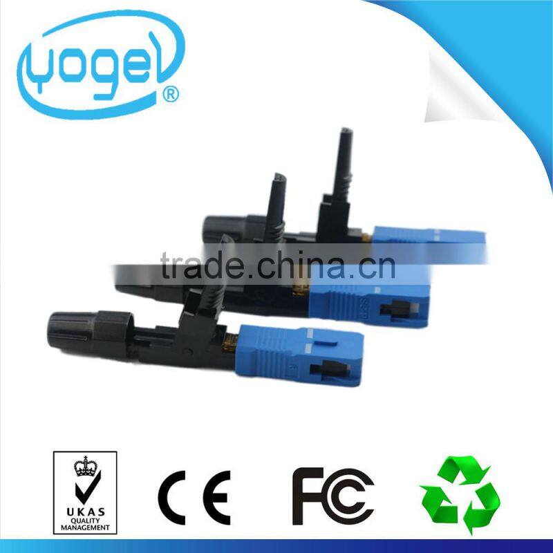 High-quality low-loss metal FTTH APC SC fiber optic adapter