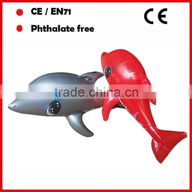 Promotional PVC inflatable Aliens with red color