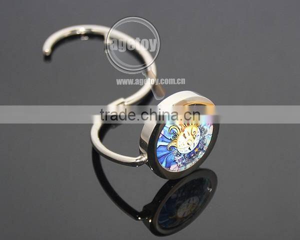 New Arrival Round Portable Swivel Alloy Purse Handbag Holder S Shaped Custom Metal Folding Hook Hanger