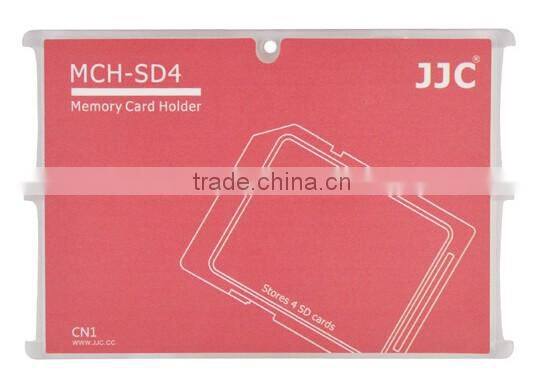 Memory Card Case MCH-SD4CN JJC Compact SD Card Holder Plastic Card Holder
