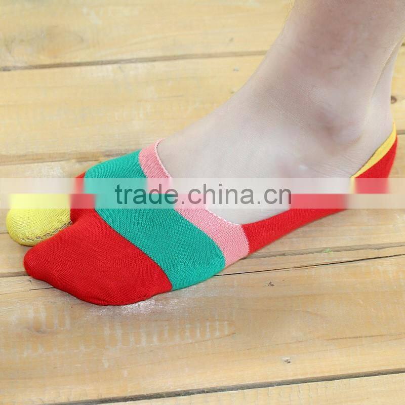 Man toe socks shallow mouth bamboo fiber stealth boat socks Peas shoes