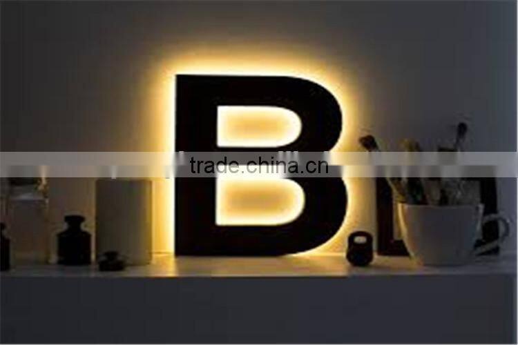 High technology galvanized sheet led letter lights sign