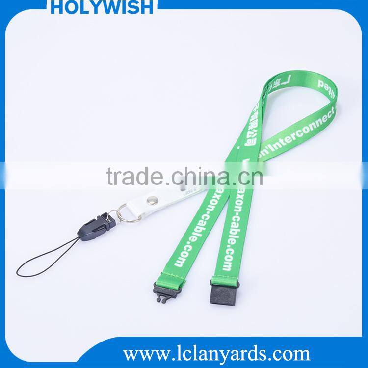 Custom high quality fashion thick airline lanyard with cell phone strings