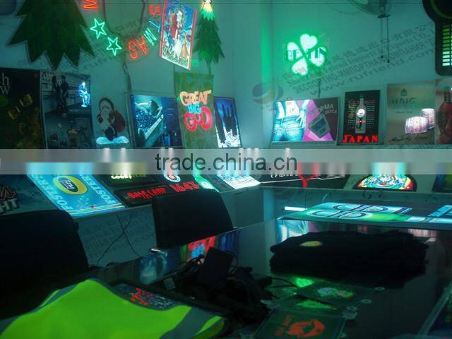 EL flashing label , EL wine bottle sticker , beer label