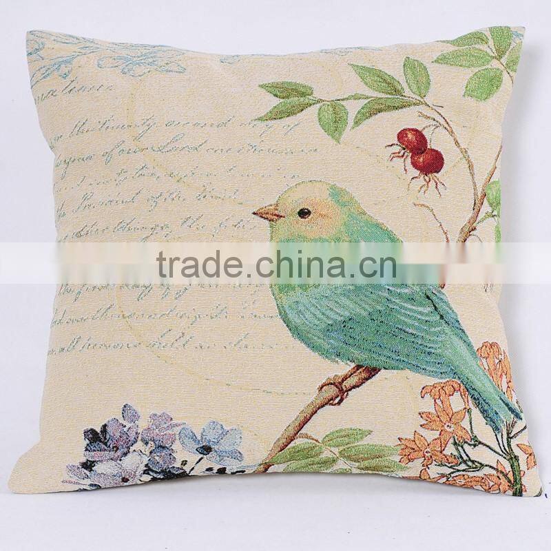 PLUS Polyester / cotton material and woven technics custom printed pillow cases
