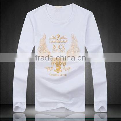 Cheap O-neck Cotton Mens Long Sleeve Tshirt