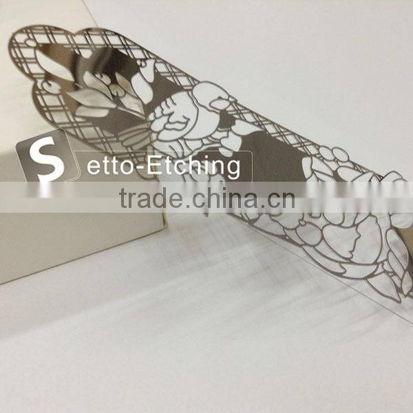 1 mm etching metal craft clips for bookmark
