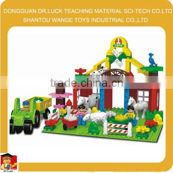 Children Hot Sale Zoo Animal Toy Building Block Educational Toy