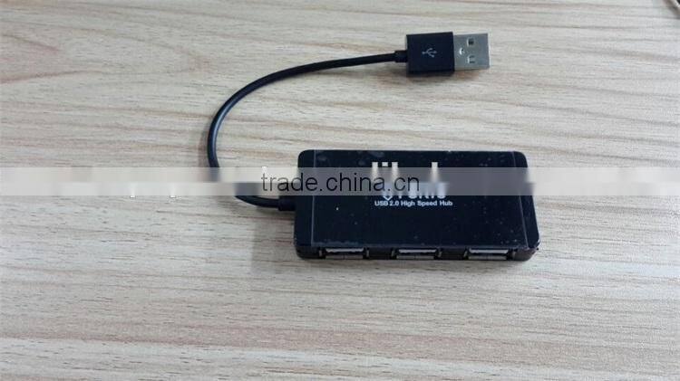 2.0 high speed 4 port slim usb hub as computer gift