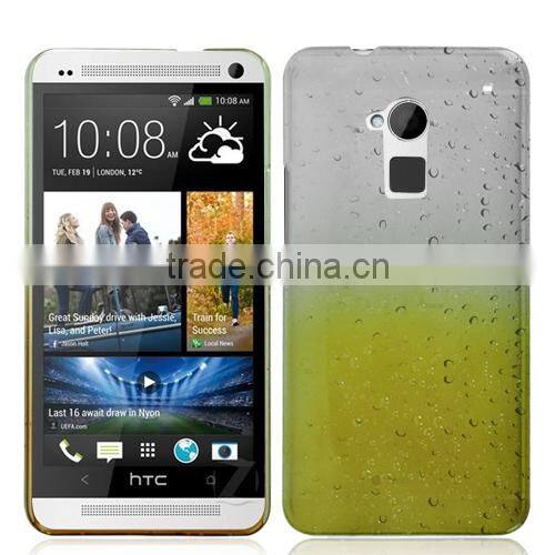 3D raindrop mobile phone hard case cover for HTC one max T6