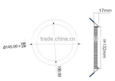 2015New lighting led round panel light