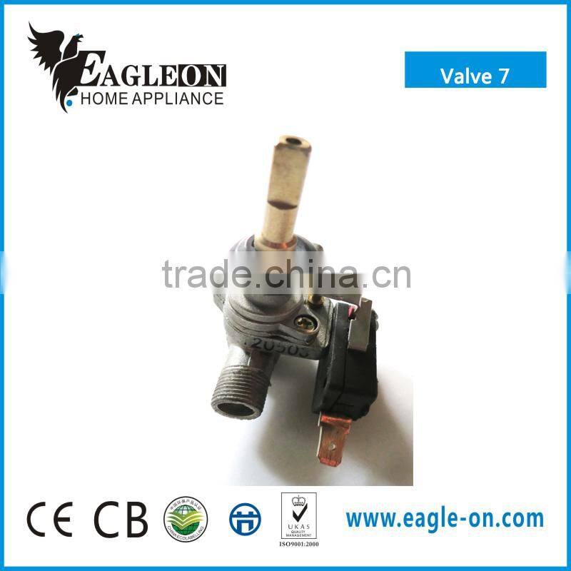 SKD/CKD Single pipe valve with safety flameout and micro switch for table/buildin cooker