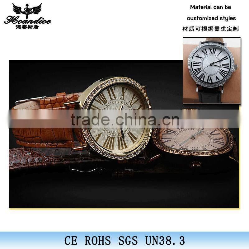 best sale alloy waterproof big face watches for women