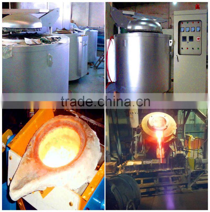 Copper/Aluminum/Iron/Steel Tilting Crucible Melting Electric Furnace