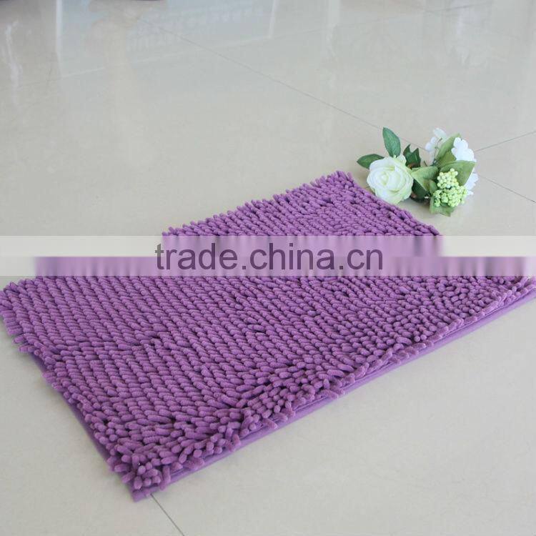100% microfiber chenille bathroom floor mat