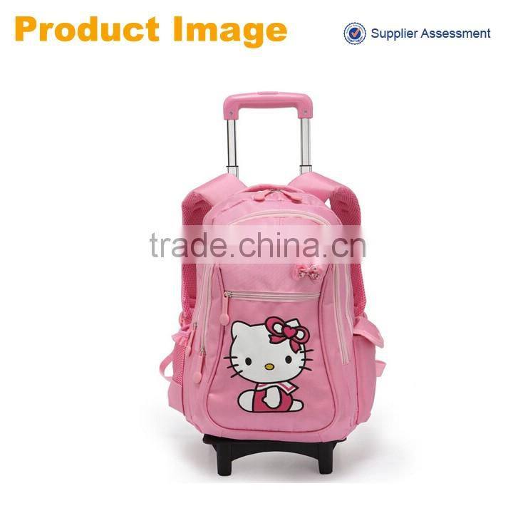 China factory new product stylish hello kitty girl school trolley bag