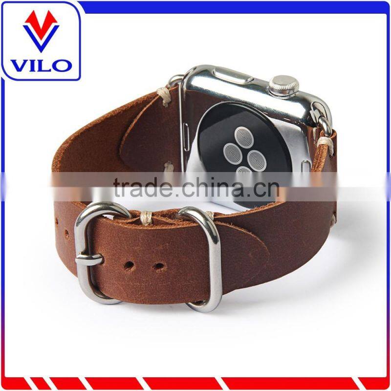 For Apple Watch Genuine Leather Original Watch Band With Connection Adapter Clip