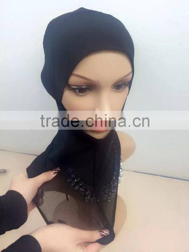 C076 new normal thin net ninja inner underscarf with slim face design
