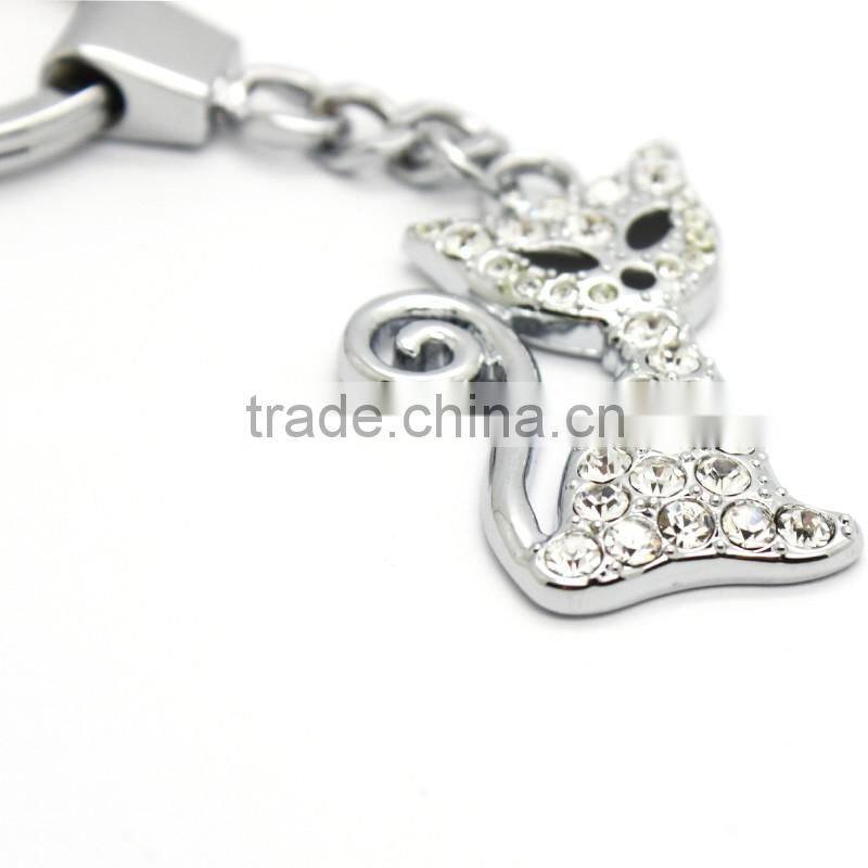 Personalised Fashion cute cat shaped keychain
