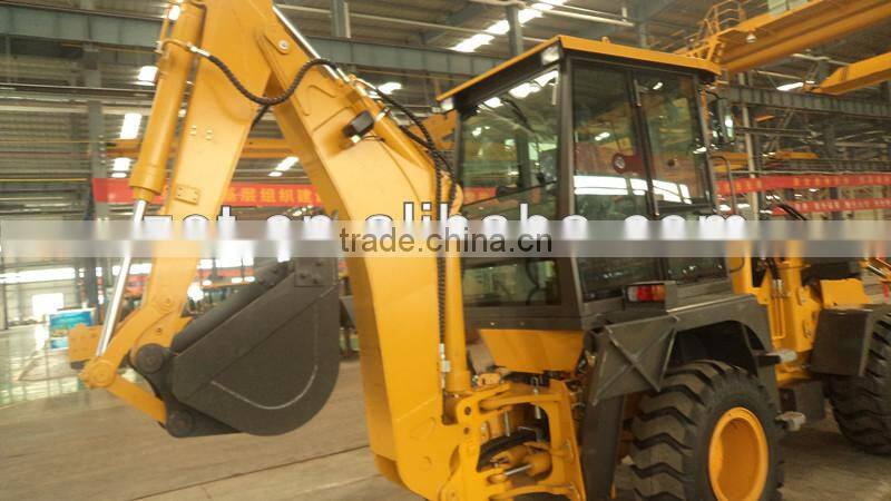 Backhoe loader with Commins Engine