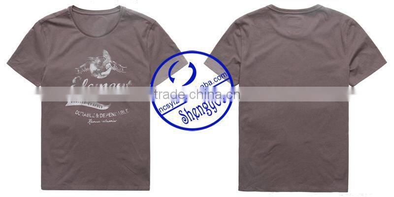 Custom combed cotton men's print t-shirt wholesale china