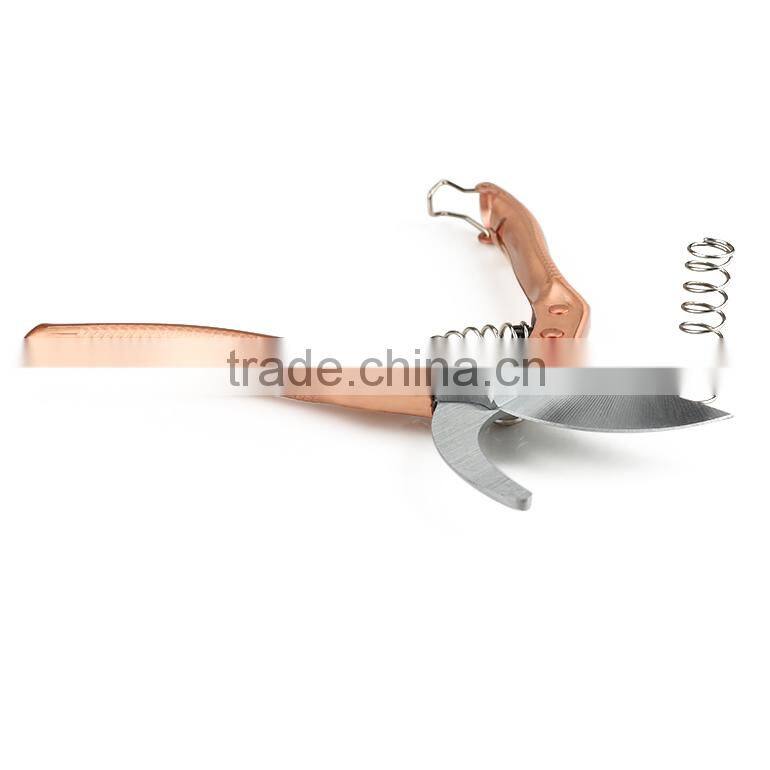 Professional Manual Orange Metal Handle pruning shear For Garden