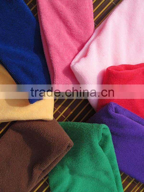 Microfiber warp knitted towel