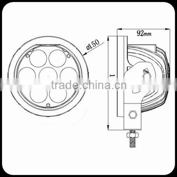 Wholesale New 6" 70w led work light Heavy duty led work light 70w ROUND led off road work light Spot/Flood/Combo beam for cars