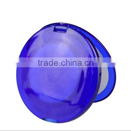 Mixed colors round shape plastic personallized folding pocket mirror