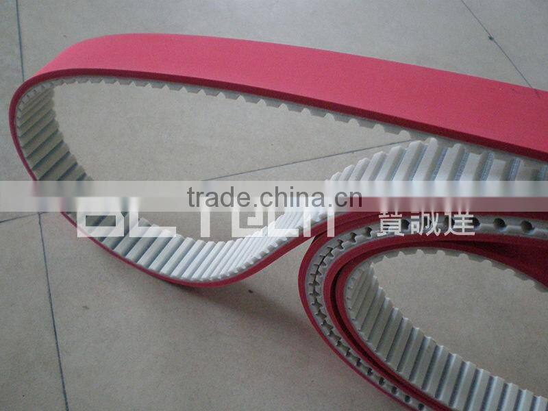 PU Timing Belt Coated With 4mm Red Rubber