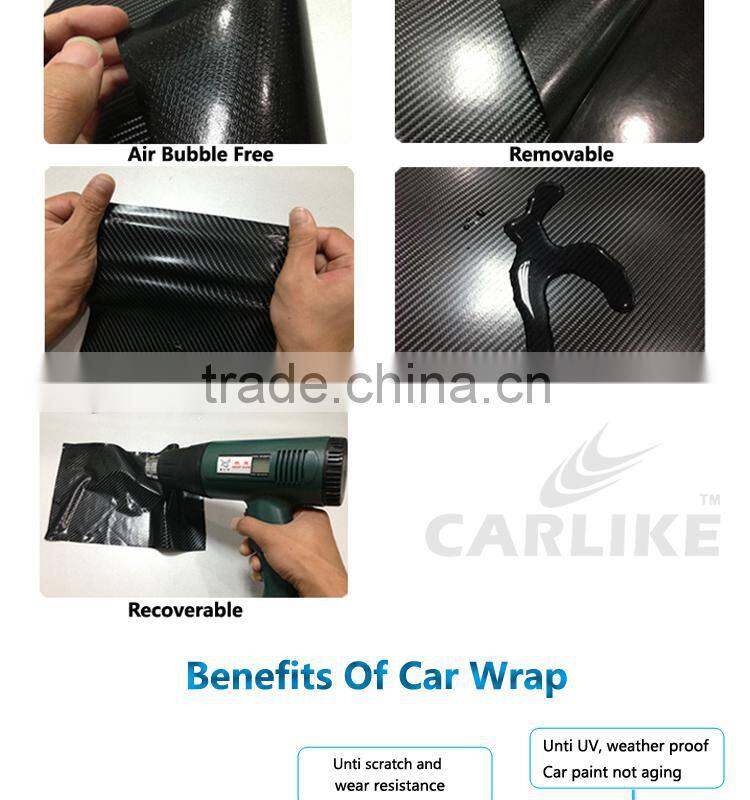 Wholesale 1.52*20m Super Glossy 5D Carbon Fiber Vinyl Car Sticker