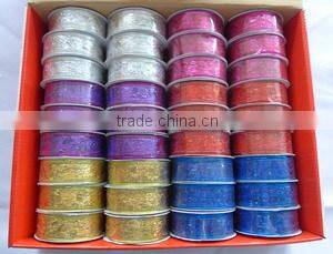 6.3CM Holiday Decorative Colorful Clothing Ribbon /Xmas Tree Ribbon