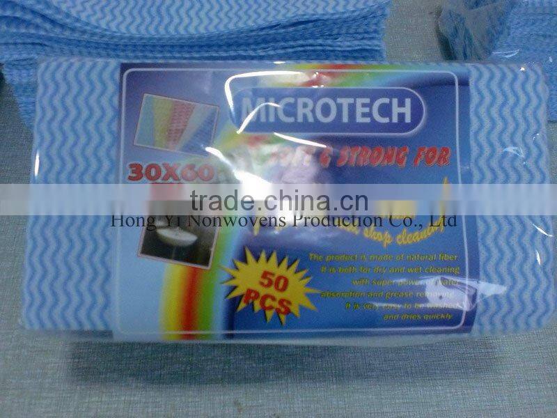 Spunlace cleaning wipe (viscose/polyester)