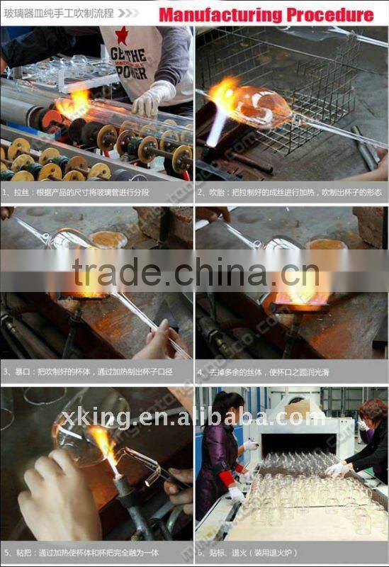 glass coffee cup maker with stainless steel handle