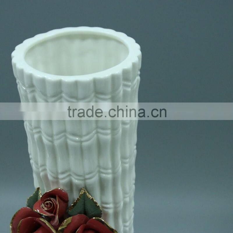 Wholesale decorative beautiful ceramic big size vases for sale