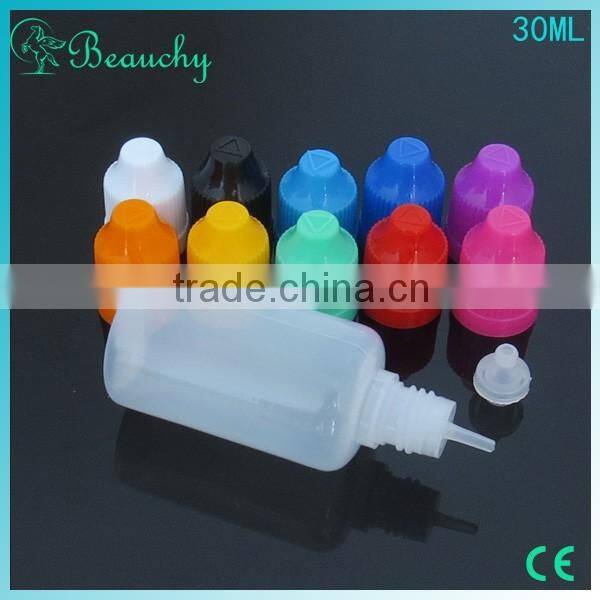Beauchy new 1oz color glass bottles for sale bulk water bottles 30ml plastic squeeze bottles