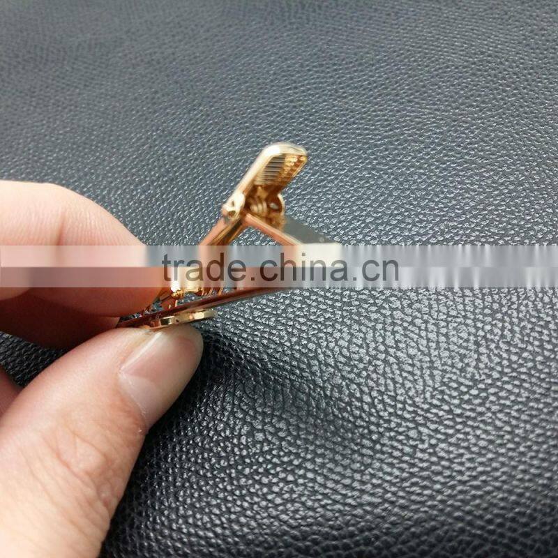 Fashion men's gold plating metal tie pin with custom logo