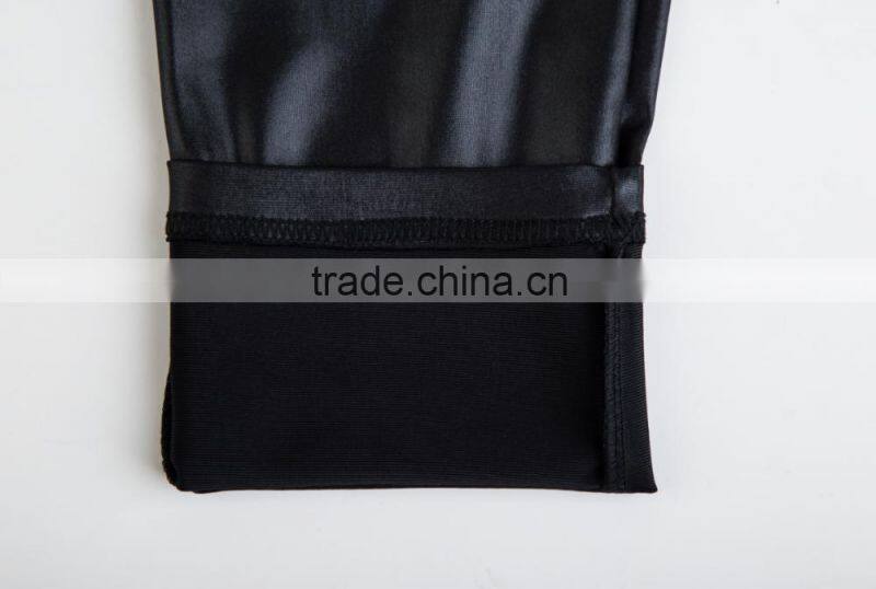 2015 New Fashion Hot Sexy Zippered Leather Pants