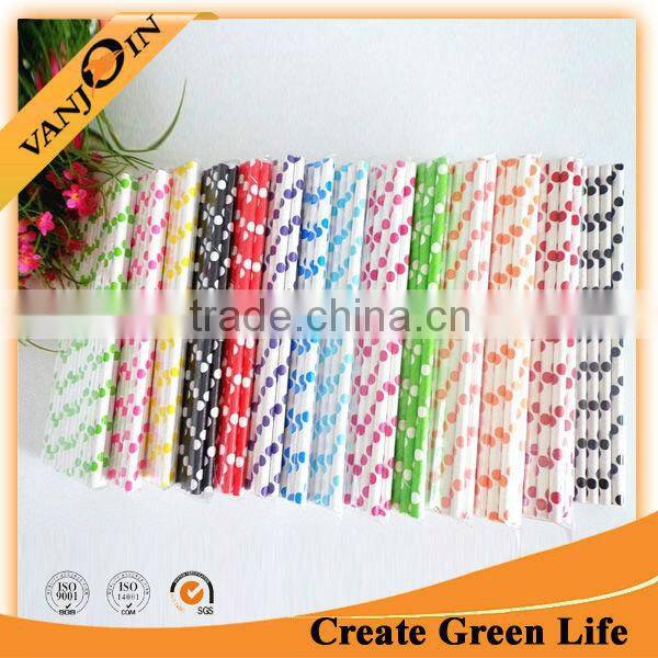 Disposable Colourful Food Safety Paper Straw