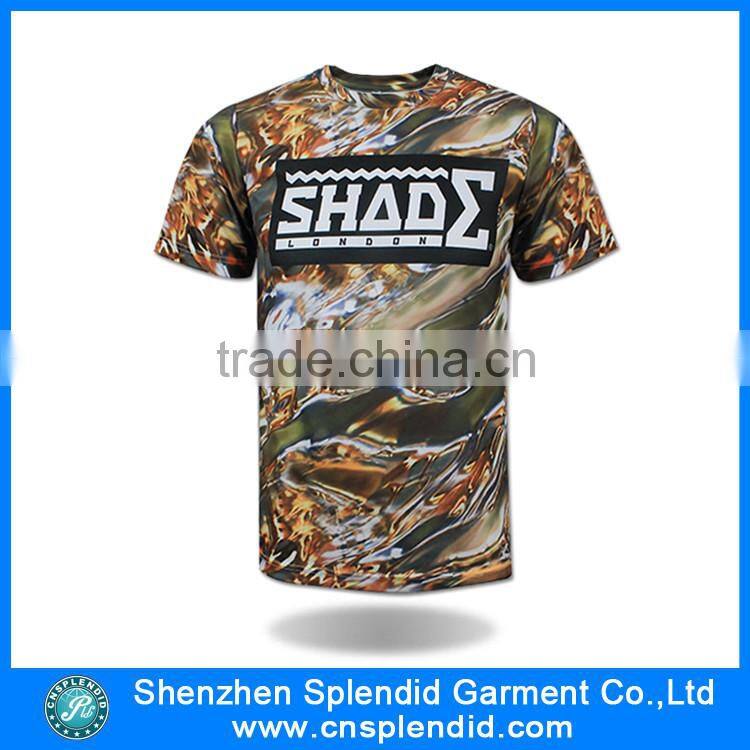 Design your own t shirt hip hop sublimation t shirt