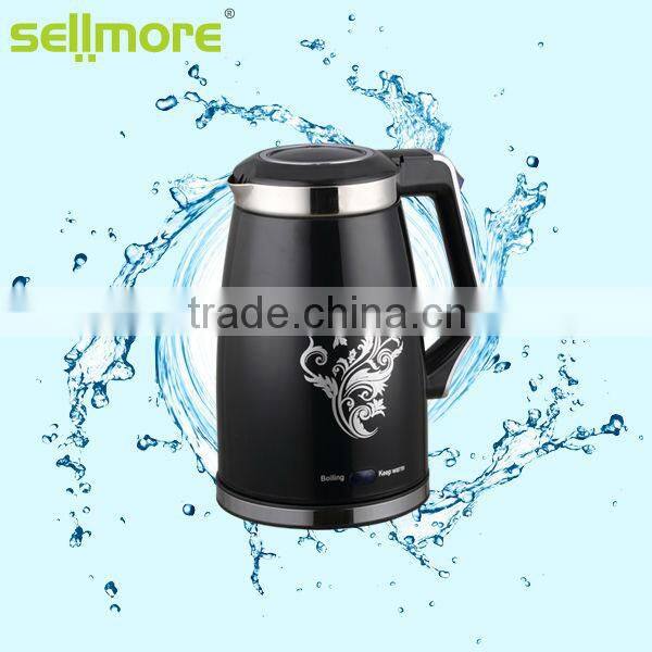1.5L unique electric kettle with warmer water boiler(new style)