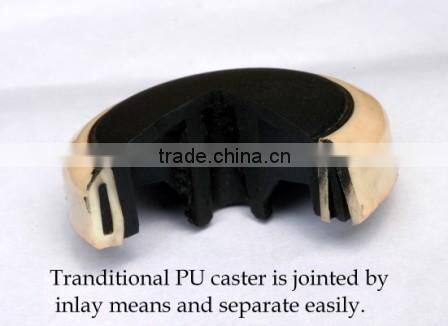Polyurethane furniture caster ;swivel caster wheel