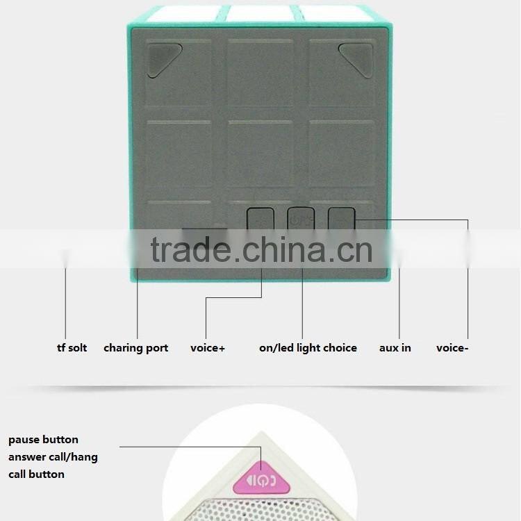 new arrival led dancing water bluetooth cube speaker