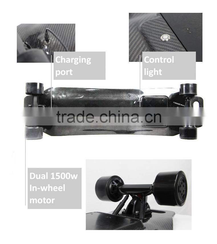 USA carbon fiber electric longboard with 3000W high power for fun