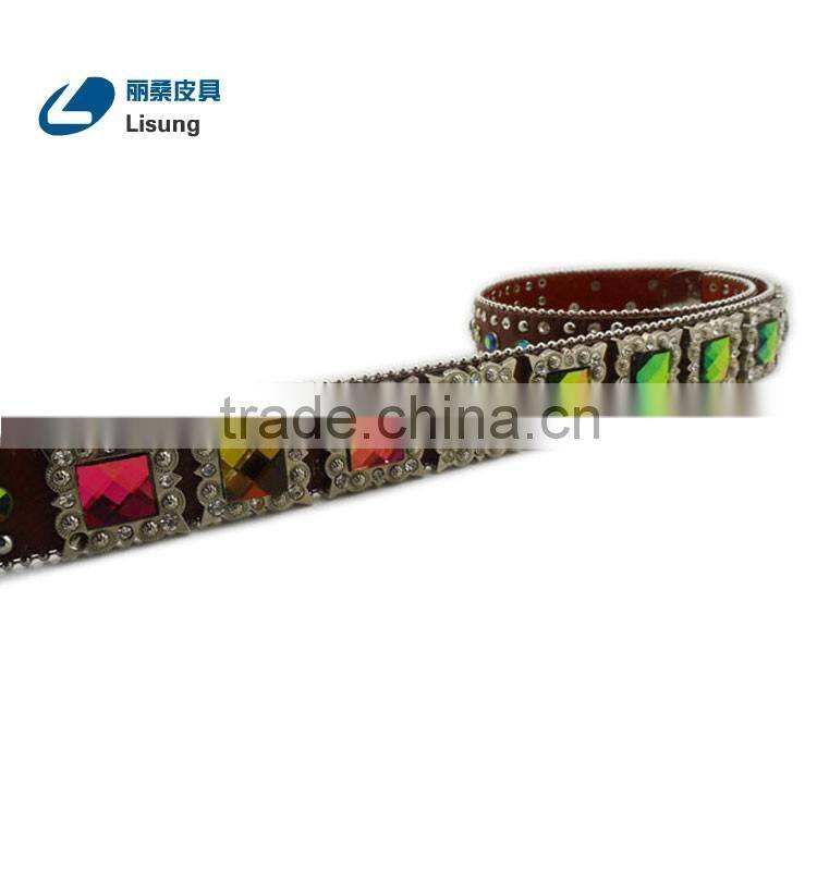 Multiple Color Crystal Western Cowgirl Concho Rhinestone Belt