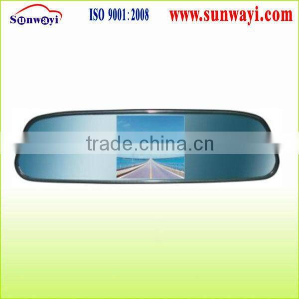 rear view mirror with reverse camera and sensors