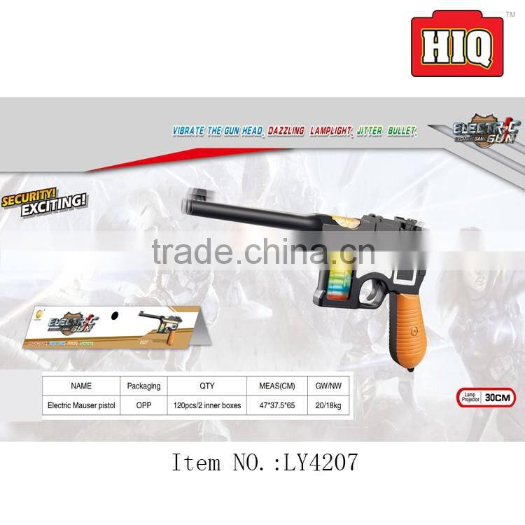 Hot selling novelty gun electric plastic toy gun for child